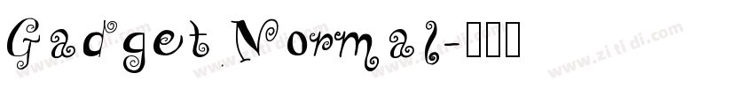 Gadget Normal字体转换
